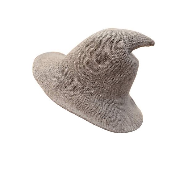 Modern Witch Hat Wool Knit Cap Halloween Costume - Picture 12 of 13
